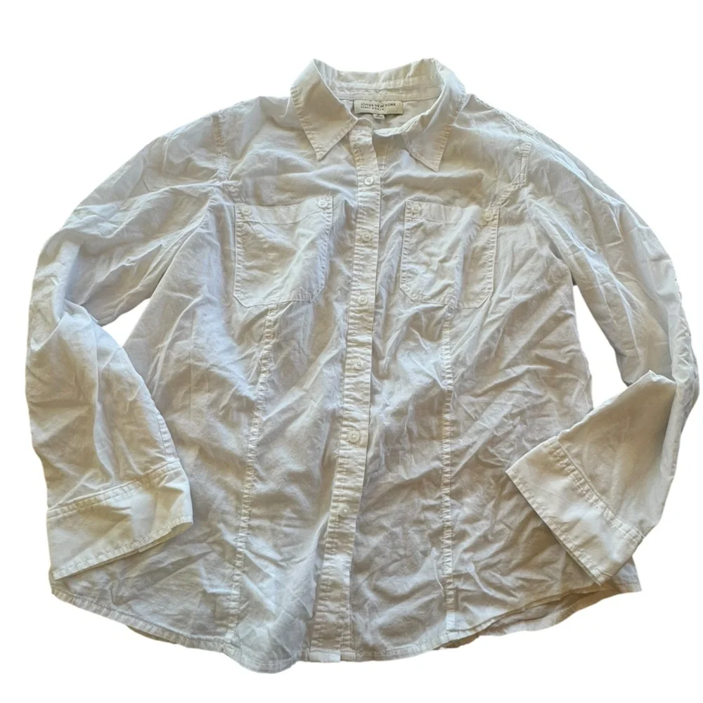 Jones New York Cream Sport Woman Shirt 1 XL - Picture 1 of 4